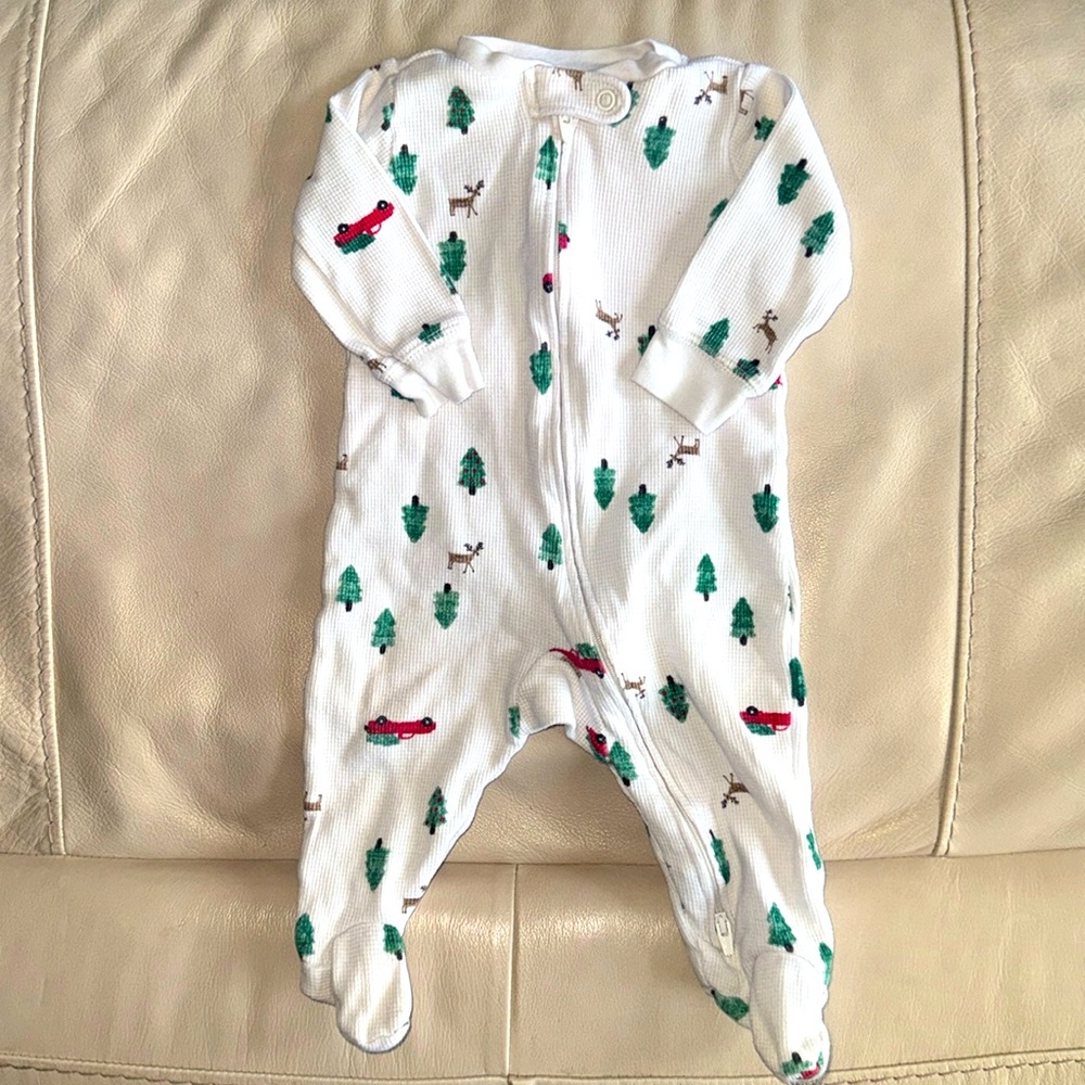 Carter’s 6M Double Zip Holiday Onesie